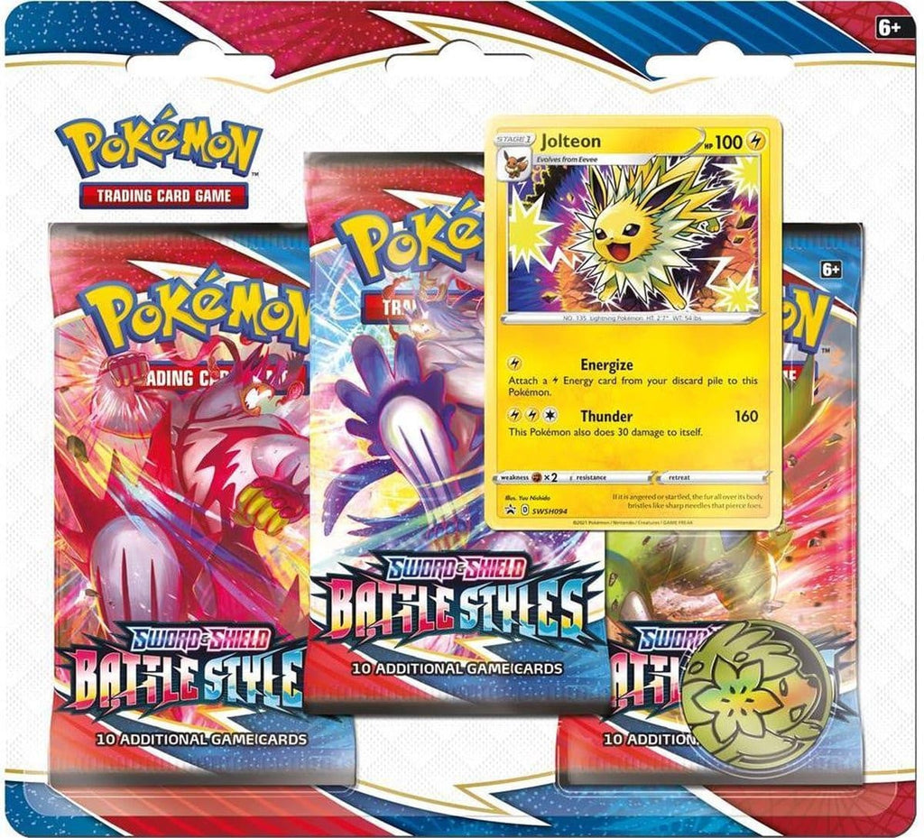 Pokemon TCG Sword & Shield Battle Styles 3-Pack blister - Jolteon xccscss.