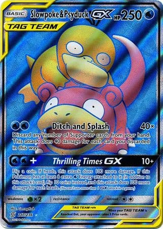 Slowpoke & Psyduck GX - 217/236 - Full Art Ultra Rare xccscss.