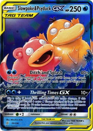 Slowpoke & Psyduck GX - 35/236 - Ultra Rare xccscss.