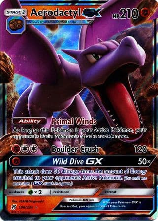 Aerodactyl GX - 106/236 - Ultra Rare xccscss.