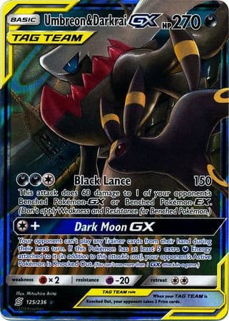 Umbreon & Darkrai GX - 125/236 - Ultra Rare xccscss.