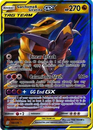 Garchomp & Giratina GX - 146/236 - Ultra Rare xccscss.