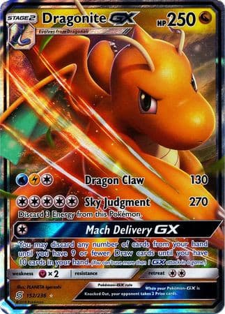 Dragonite GX - 152/236 - Ultra Rare xccscss.