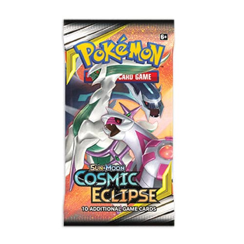 Foto van een Pokemon Cosmic Eclipse losse booster