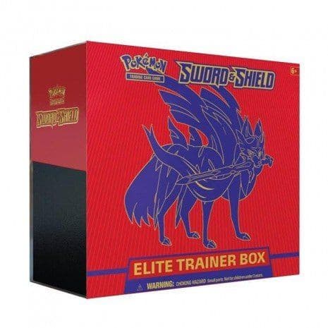 Pokemon Sword & Shield Elite - Trainer Box Zacian xccscss.