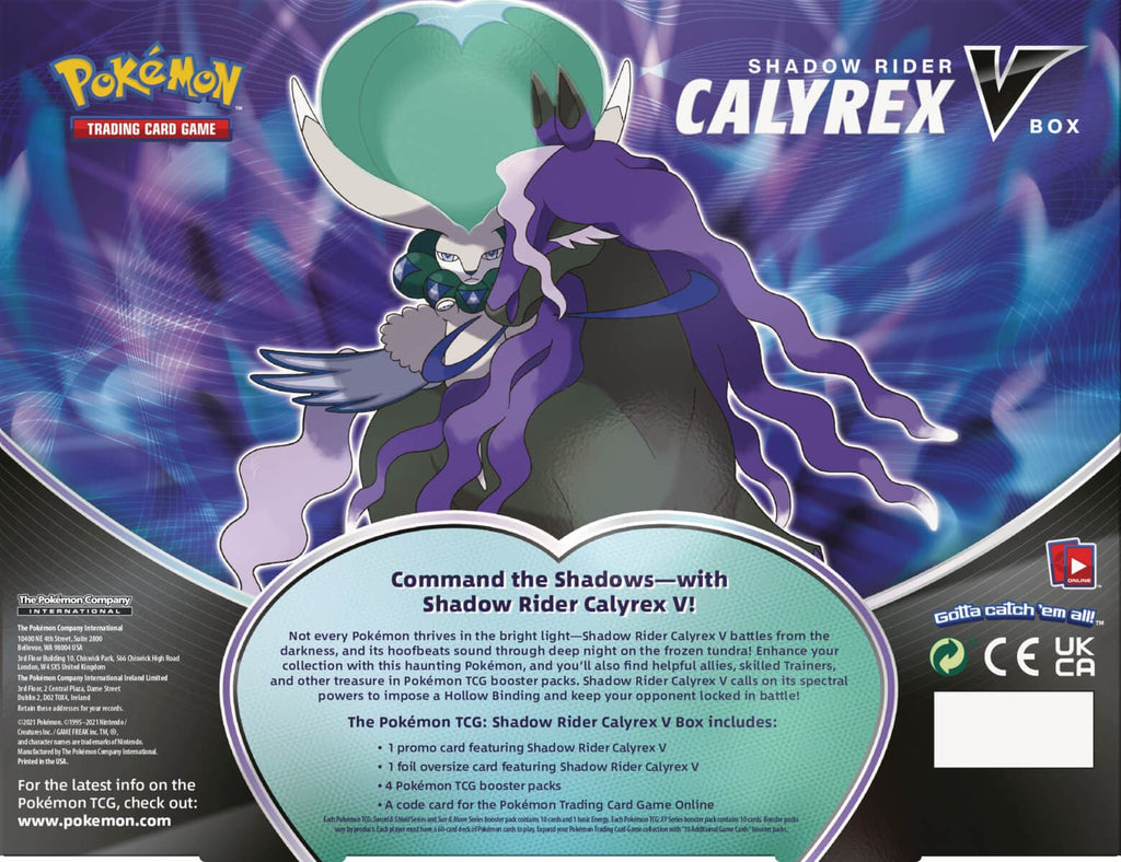 Pokemon Chilling Reign Shadow Rider Calyrex V Box xccscss.