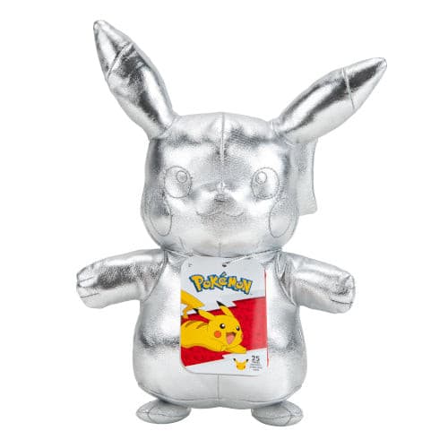 Pokemon - 25th Celebration - 20 cm Silver Pikachu Plush xccscss.