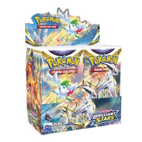 Foto van een Pokemon: Sword & Shield Brilliant Stars booster box voorkant