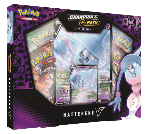 Pokemon Sword & Shield: Champions Path Hatterene V Box xccscss.