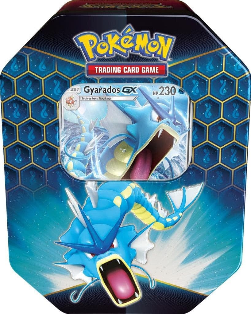 Pokemon Hidden Fates Gyrados GX Tin Box xccscss.