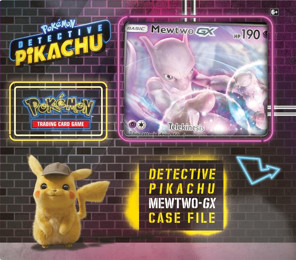 POK TCG DETECTIVE PIKACHU GX BOX MEWTWO xccscss.