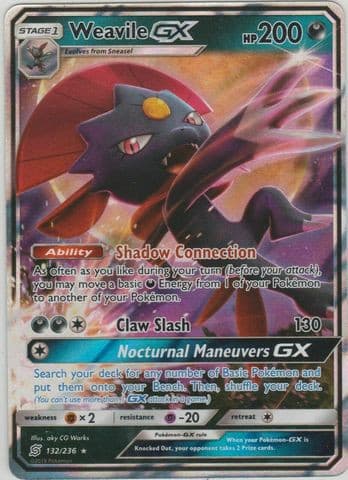 Weavile GX - 132/236 - Ultra Rare xccscss.