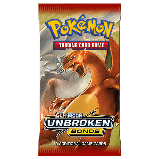 Foto van booster pakje Pokemon Sun & Moon Unbroken Bonds Charizard